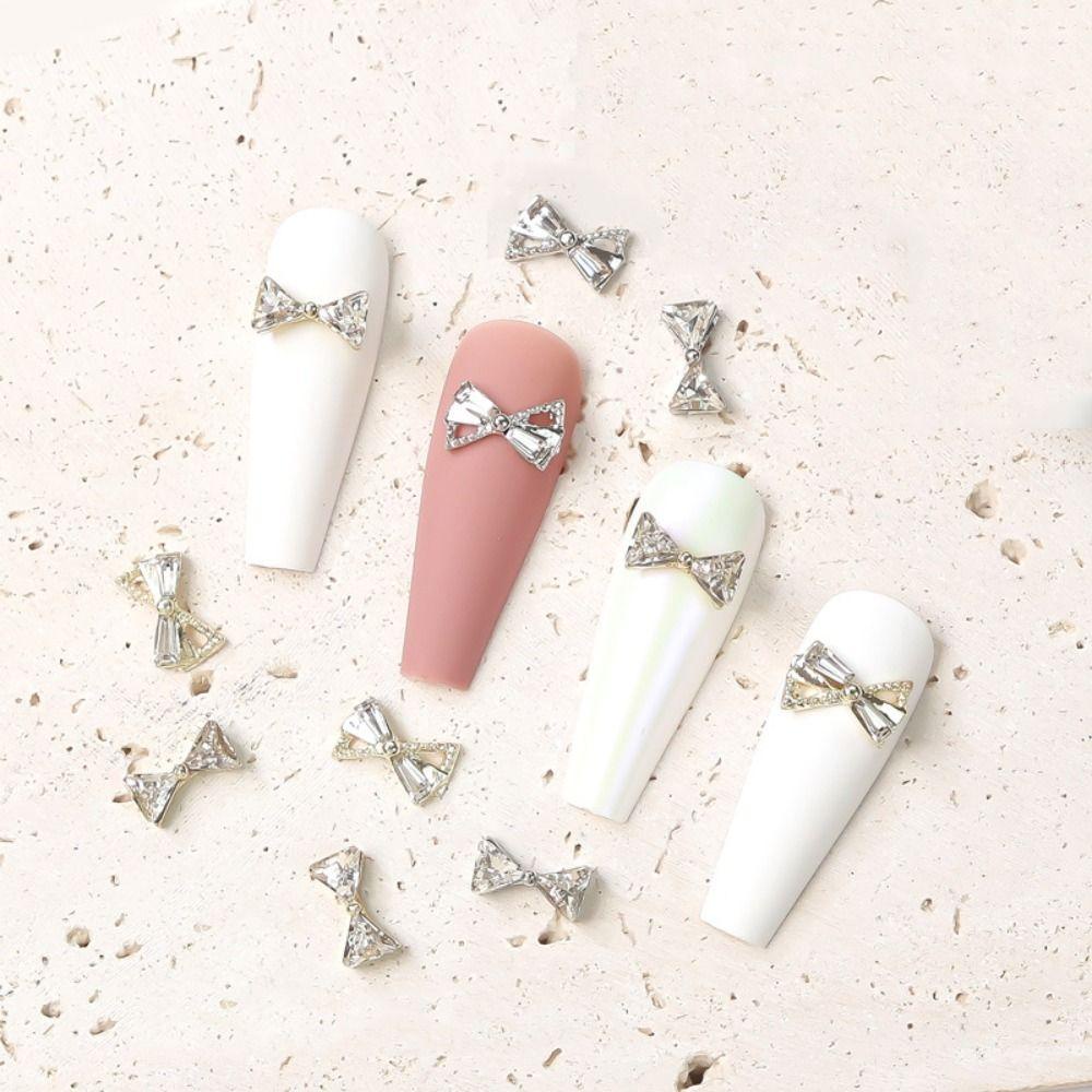 Mxbeauty Pesona Kuku 3D Mewah Alloy Zirkon Nail Art Dekorasi