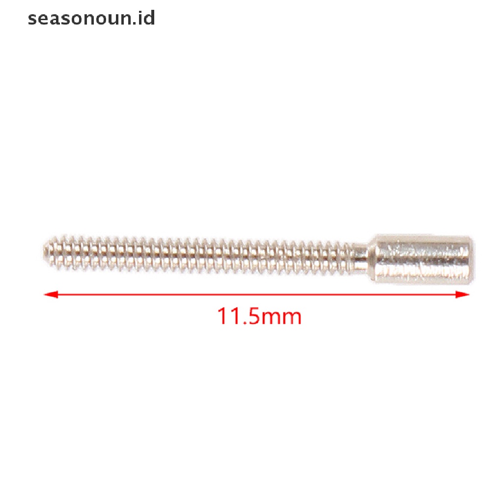 Seasonoun 50Pcs Ekstensi Baja 0.9mm Untuk Batang Lilitan Swiss Non-Extension Untuk Batang Jam Tangan Perbaikan Batang Mahkota Rusak/Dipanjangkan Aksesoris Jam Tangan Stang Ekstensi.