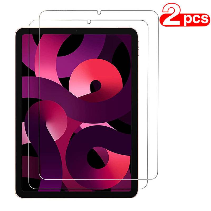 2pcs Untuk iPad Pro 11 12.9 2015 2017 2018 2020 2021 2022 10 9 8 7 6 5 10.9 10.2 9.7 HD Tempered Glass Pelindung Layar Cover Untuk iPad Air Mini6 4 3 2 10.5 10.9 7.9 8.3