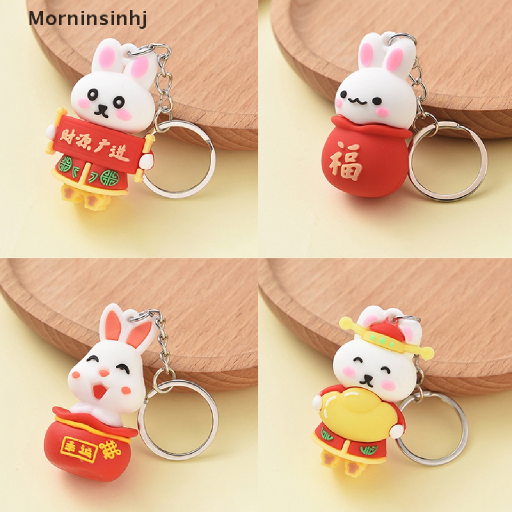 Mornin 2023kunci Kelinci Tahun Baru Kartun Fortune Rabbit KeyChain Gantungan Kunci Mobil Cincin Mahasiswa Pasangan Tas Liontin id