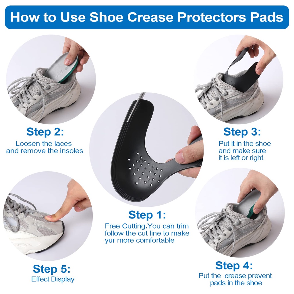 Shoe Shield Protector Anti Crease Sneakers Pelindung Sepatu Sneakers Anti Sneakers Tertekuk Pelindung Sepatu Sneakers Aksesoris Sepatu Sneakers Insole Sepatu Sepasang