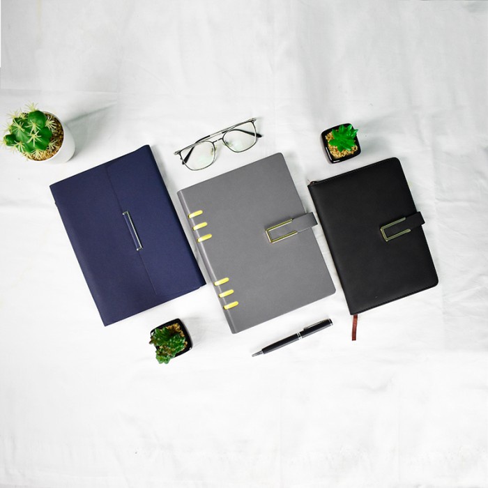 

Notebook Buku Agenda Kerja A5 kulit Custom Cover Untuk Souvenir Promosi