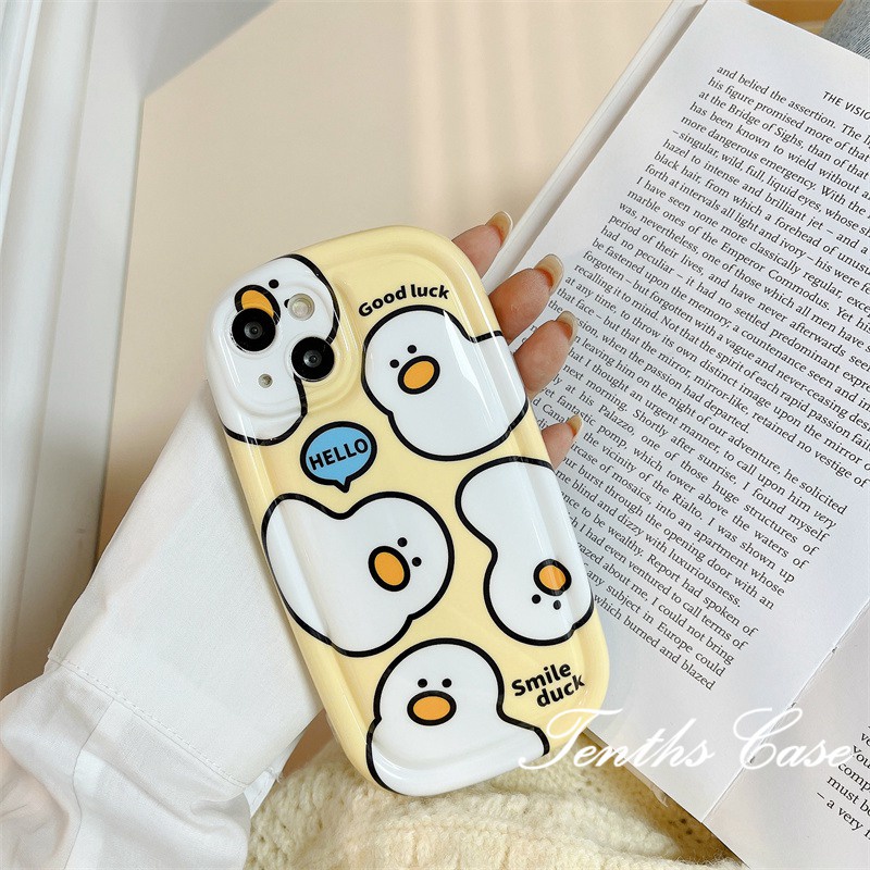 REDMI Casing Redmi12 A+12C 10C 10A 10 9T 9C 9A Note12 11Pro+11 11s 10s 10 9 9s 8 Pro Mi11LitePoco X3 Pro NFCSmile Duck Phone Case Silicon Cover