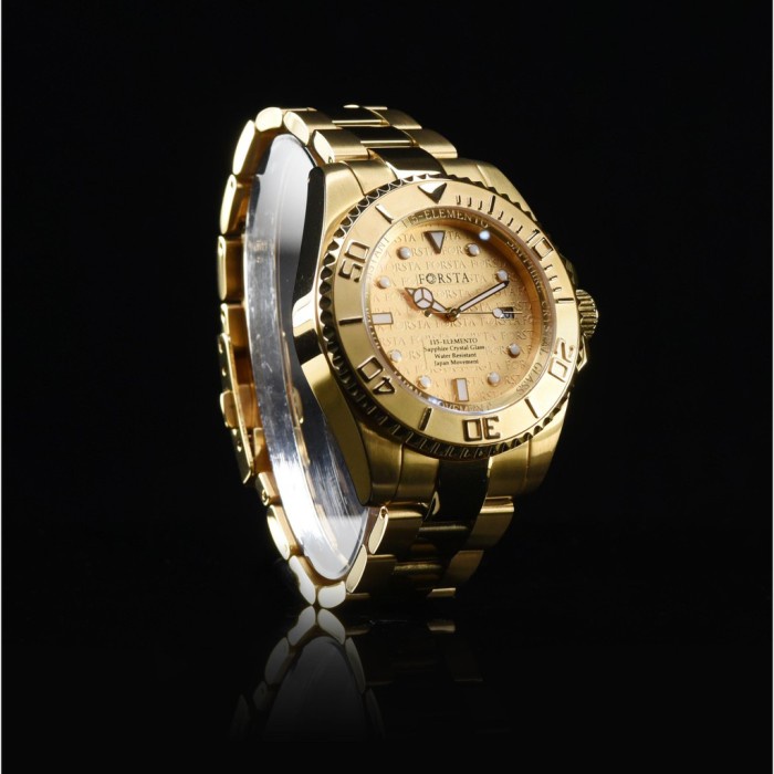 FORSTA JAM TANGAN FORSTA MEWAH ELEGAN FORSTA 115 ELEMENTO ALL GOLD MAN