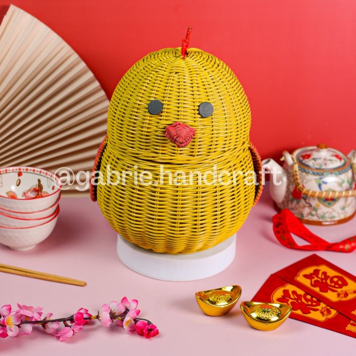 

⭐BISA COD⭐ ROTAN SHIO AYAM -TEMPAT HADIAH ULANG TAHUN/SOUVENIR MANYUE/STORAGE BOX