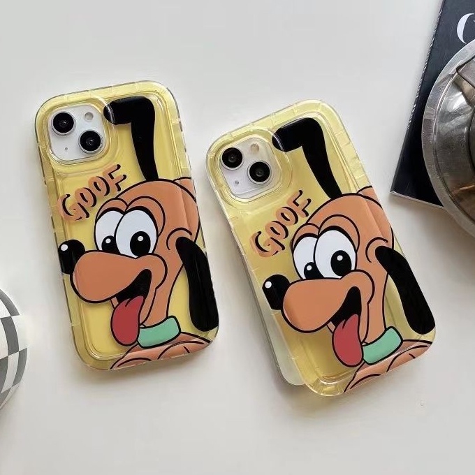 Casing Ponsel Lembut Anjing Lucu Kompatibel Untuk IPhone Casing14 13 11 12 Pro XS Max X XR 7 +8 Plus Transparan TPU Silikon Shockproof Cover