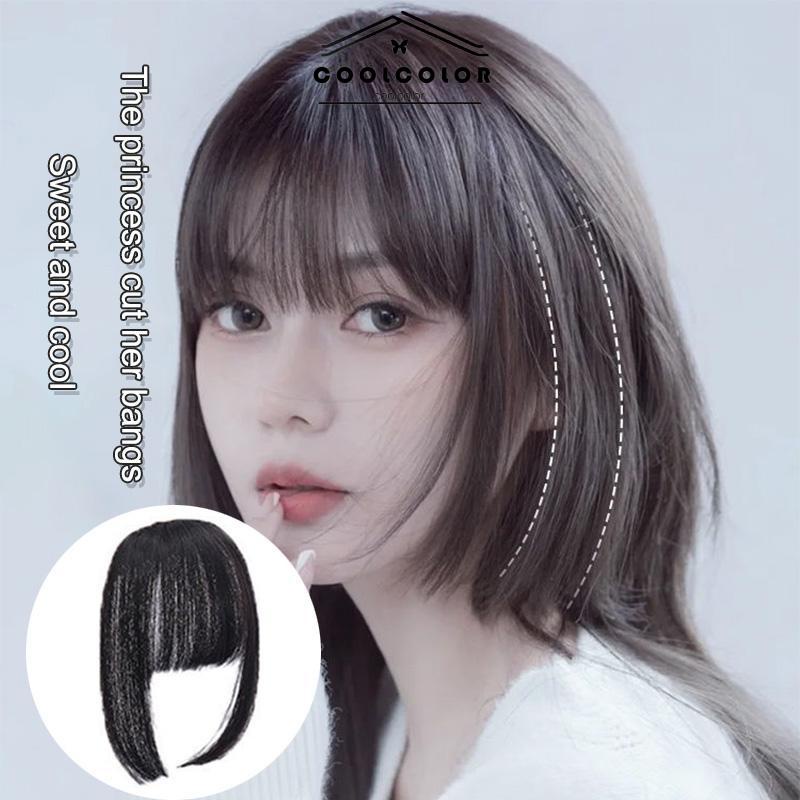 COD❤️Toupee human Hair Tempelan penutup botak rambut asli toupee tipis layer rambut asli- cl