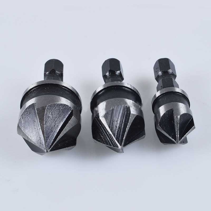 (BISA COD) FTIHSHP  Mata Bor Drill Bit Countersink Carbon Steel 12 16 19mm 3 PCS