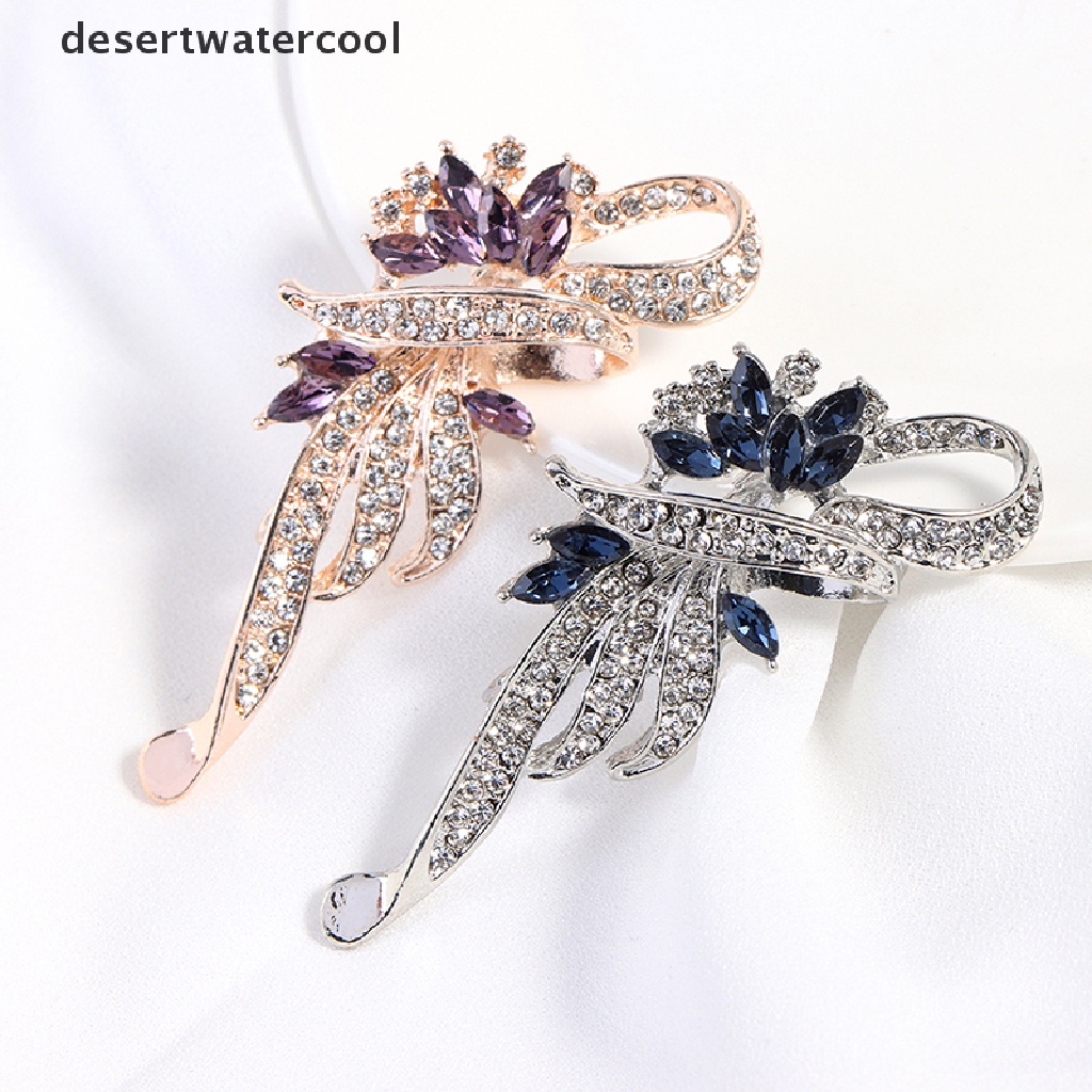 Deid 1Pc Wanita Elegan Kristal Bros Pin Fashion Perhiasan Pakaian Aksesoris Hadiah Martijn