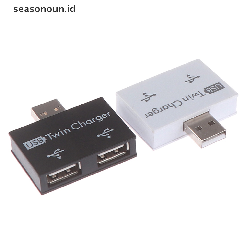 Seasonoun Eksternal 2port USB Splitter USB HUB Micro USB Power port Adaptor Multi port  .