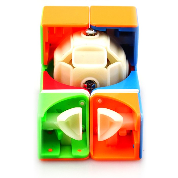 Mainan edukasi anak Rubik Mini 2x2 Magic Cube Rainbow legend Rubic