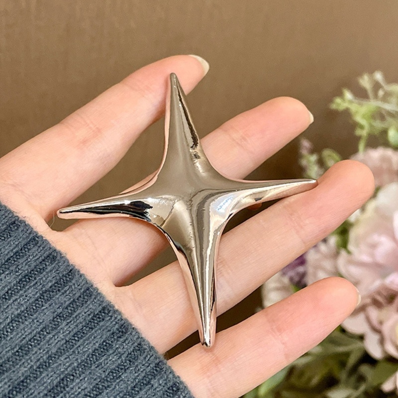 Siy Cross Bintang Bros Kerah Pin Lencana Perhiasan Fashion Pakaian Pin Unisex Hadiah