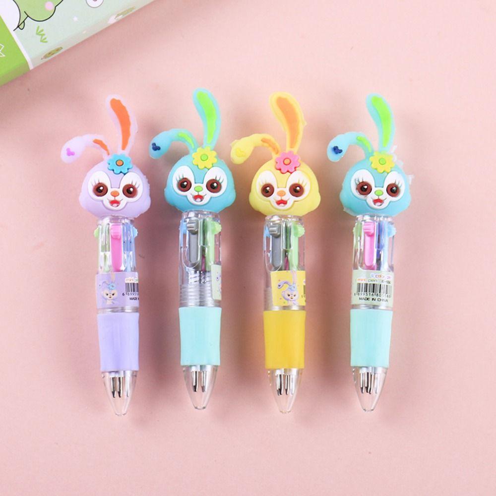 [Elegan] 4warna-warni Pulpen Mini Kawaii Perlengkapan Kantor Sekolah Tahan Lama Cepat Kering 0.5mm Pena Gambar Tulisan