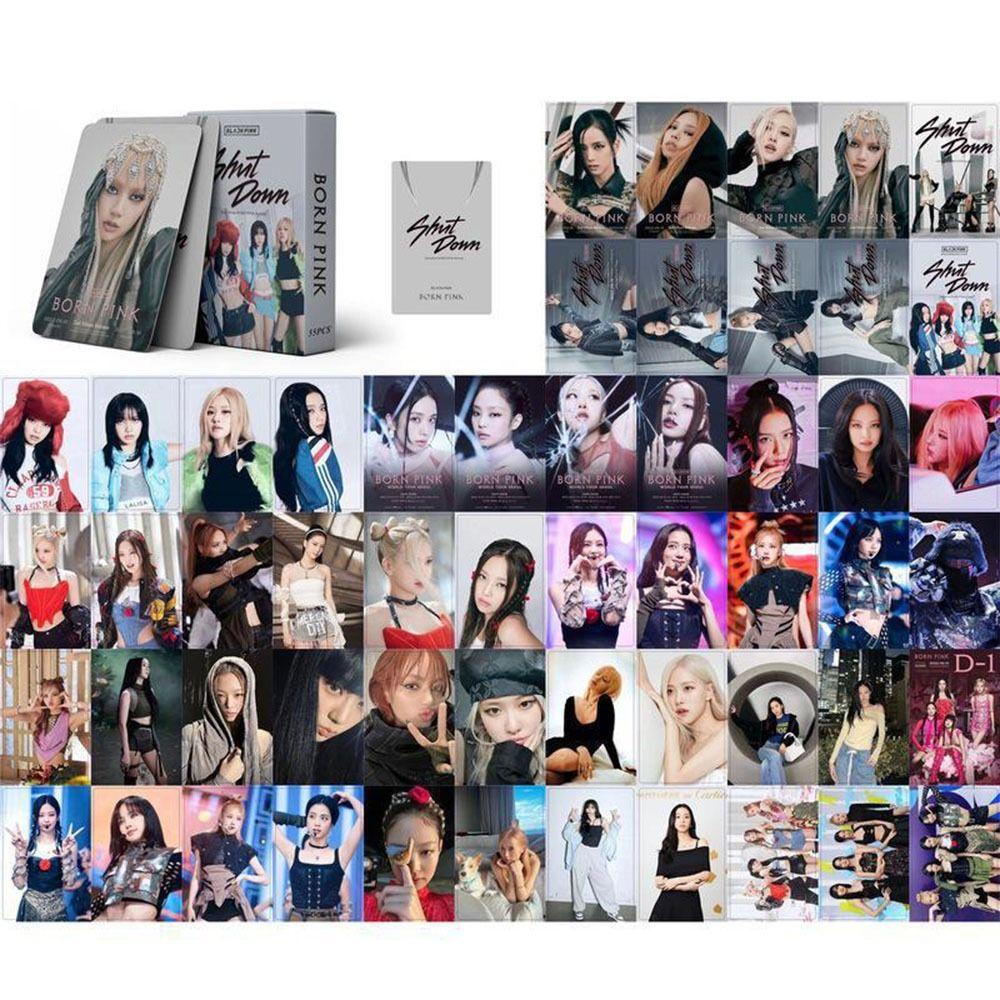 Lanfy Blackpink Postcards Korea 55pcs/set Jisoo Asrama Idol Album Kartu Kamar Tidur HD Card Collection Blackpink