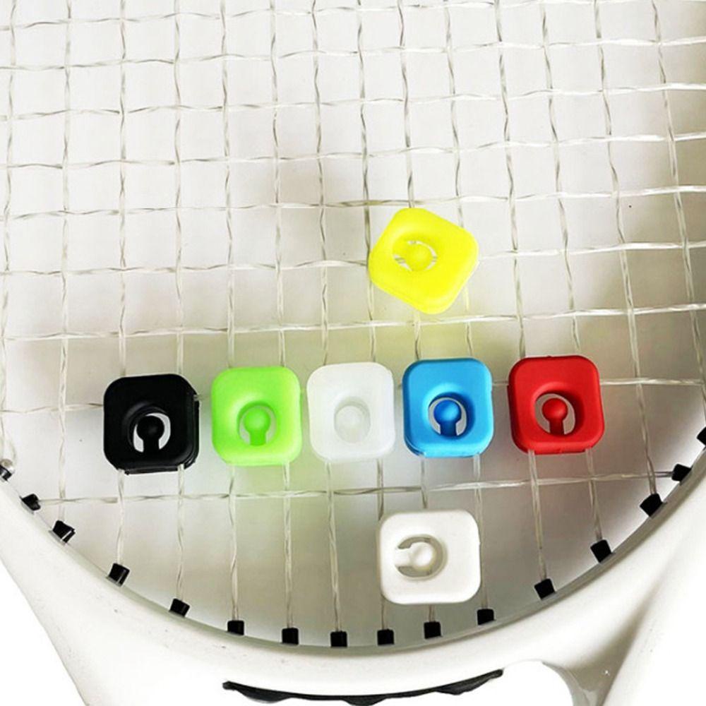 Nanas 5PCS Raket Tenis Shockproof Lembut Mengurangi Getaran Perlengkapan Olahraga Peredam Silikon