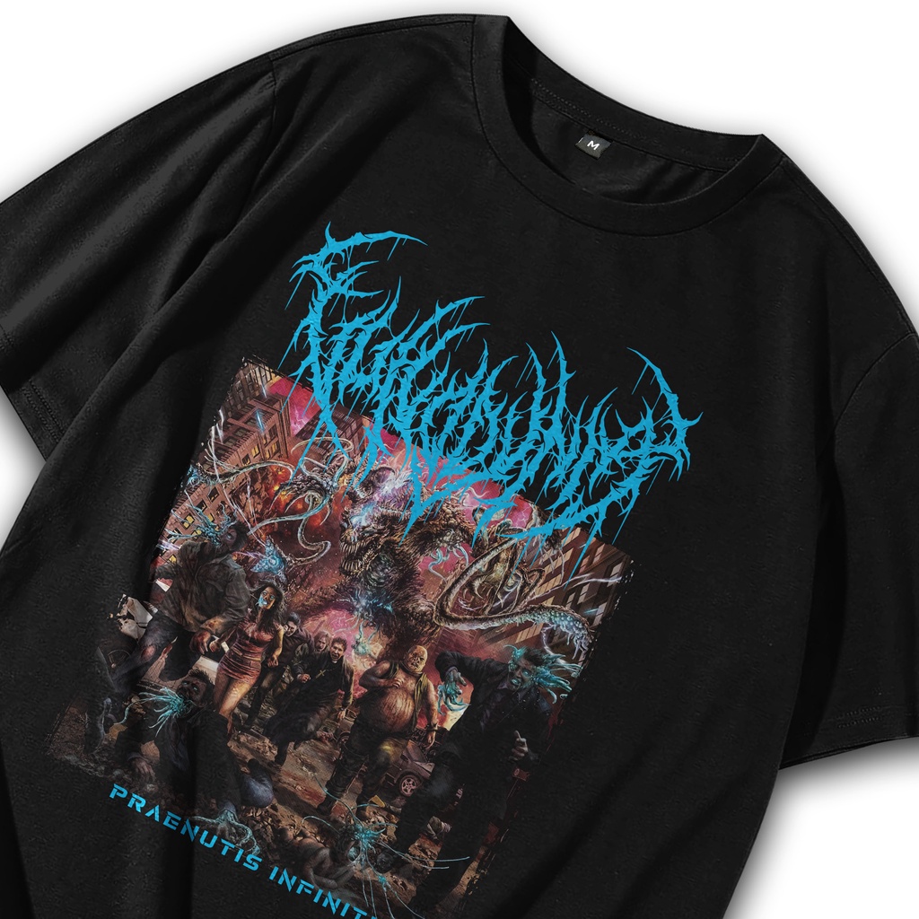 Baju Metal / T shirt Metal / Kaos Band Vulvodynia - Praenuntius Infiniti / Kaos Band / Tshirt Band /