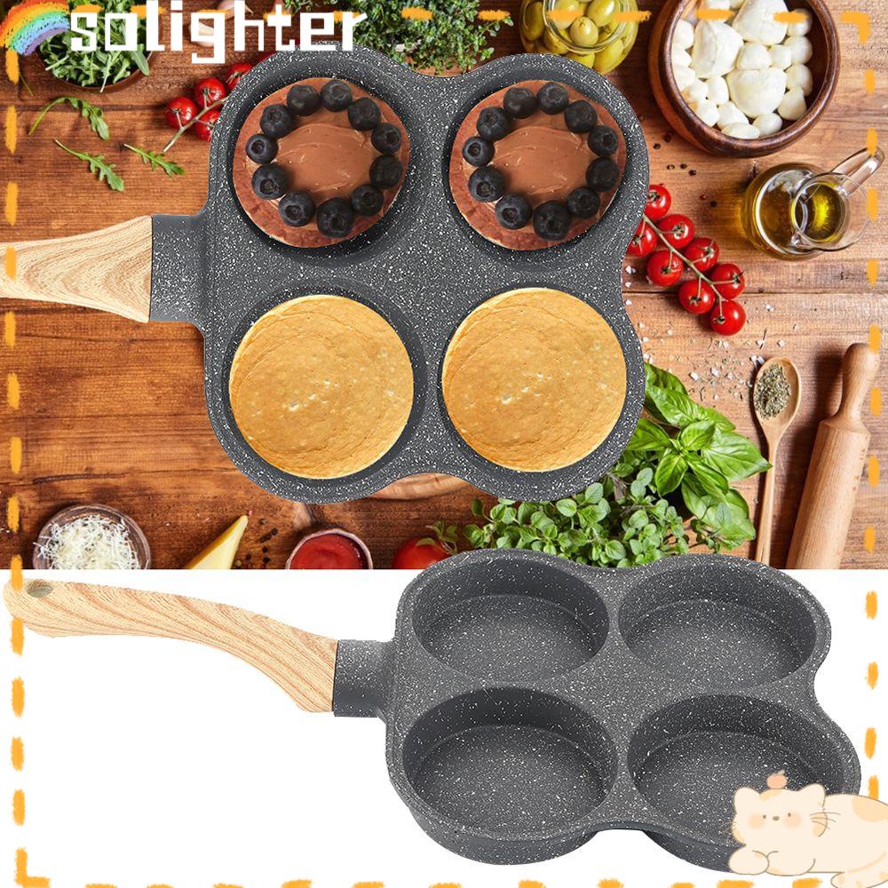 Solighter Breakfast Frying Pan Peralatan Masak Dapur Breakfast Tools Smokeless Pot Telur Pancake