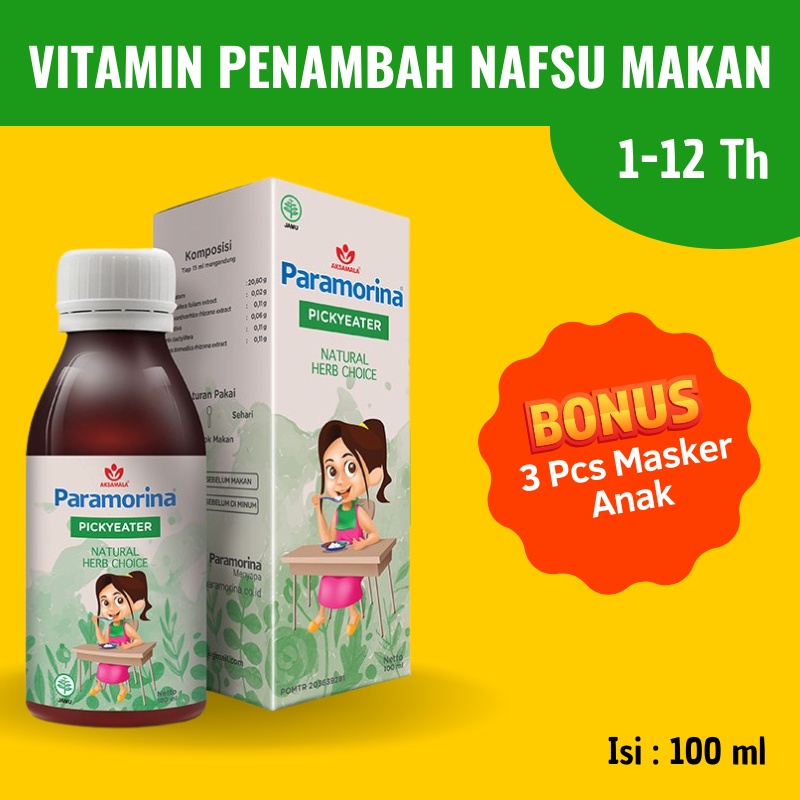 Madu Anak - Paramorina Picky Eater Nutrisi Anak Penambah Nafsu Makan Madu BB Booster