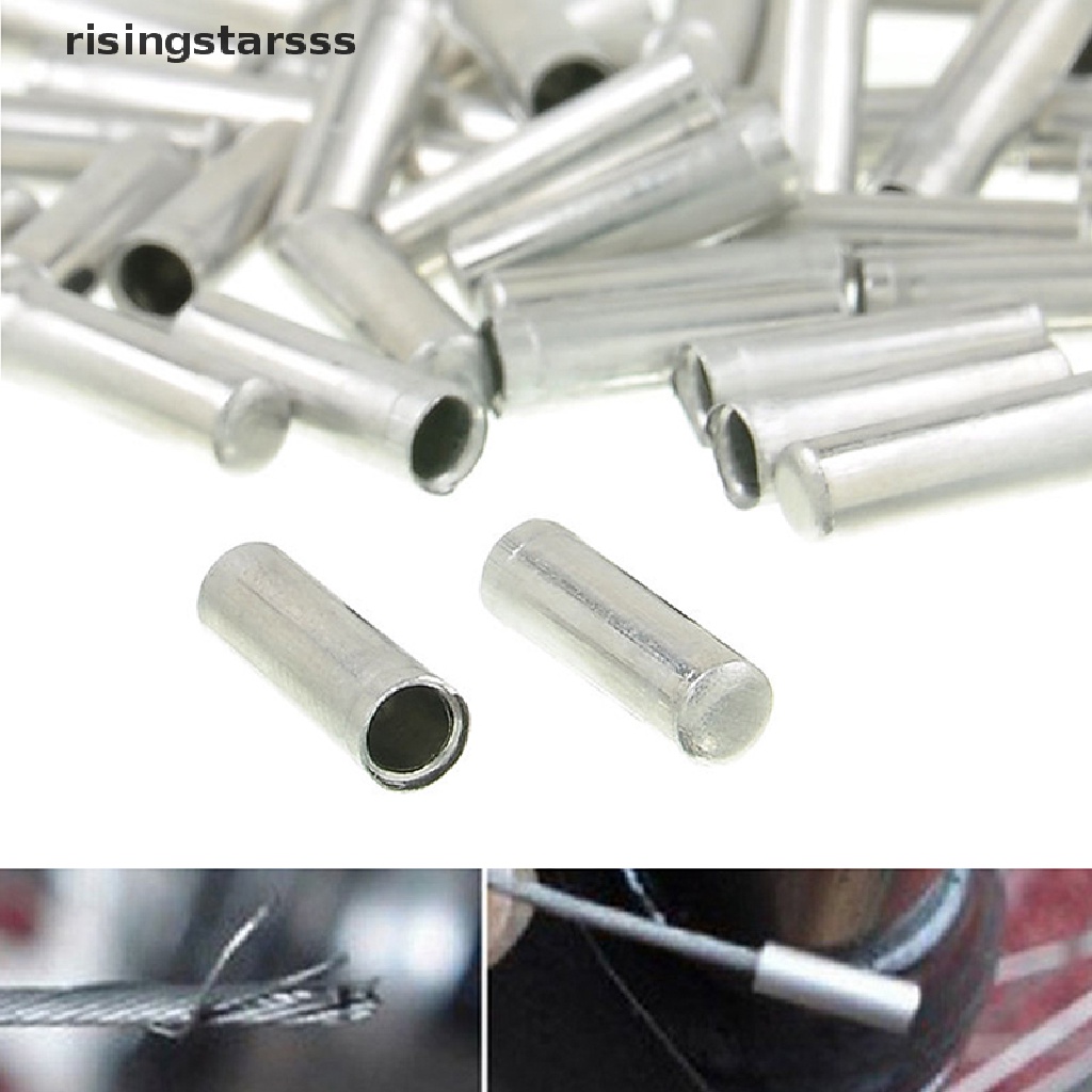 Rsid Span-new 100pcs Sepeda Shifter Rem Gear Kabel Dalam Tips Berakhir Caps Crimp Ferrule Jelly