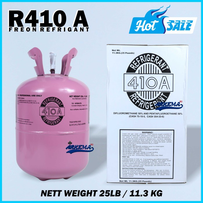 REFRIGANT R410 A TABUNG DAN ISI 11.3 KG | PREON R 410 ORIGINAL SEGEL | FREON  AC - ARKEMA