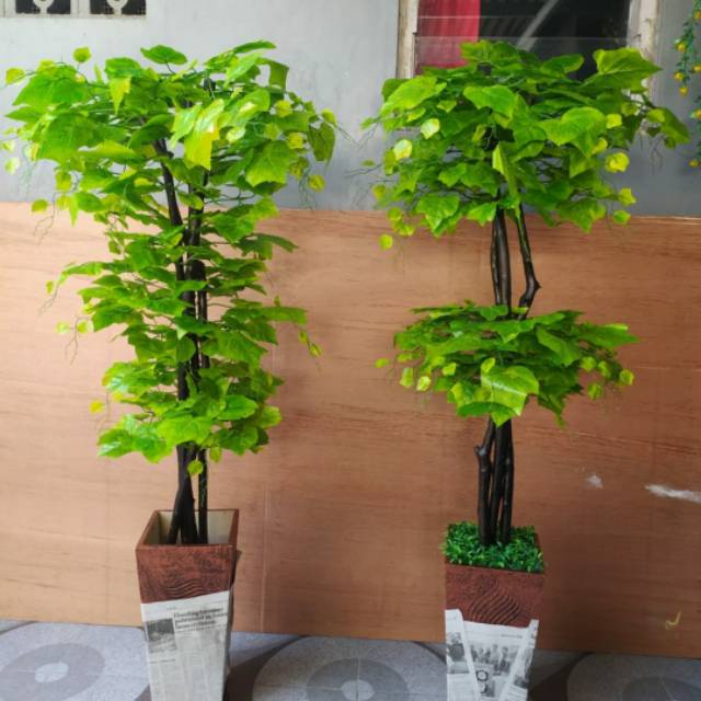 Pohon anggur artificial 150cm-pohon dekorasi- pohon anggur plastik- pohon artificial murah