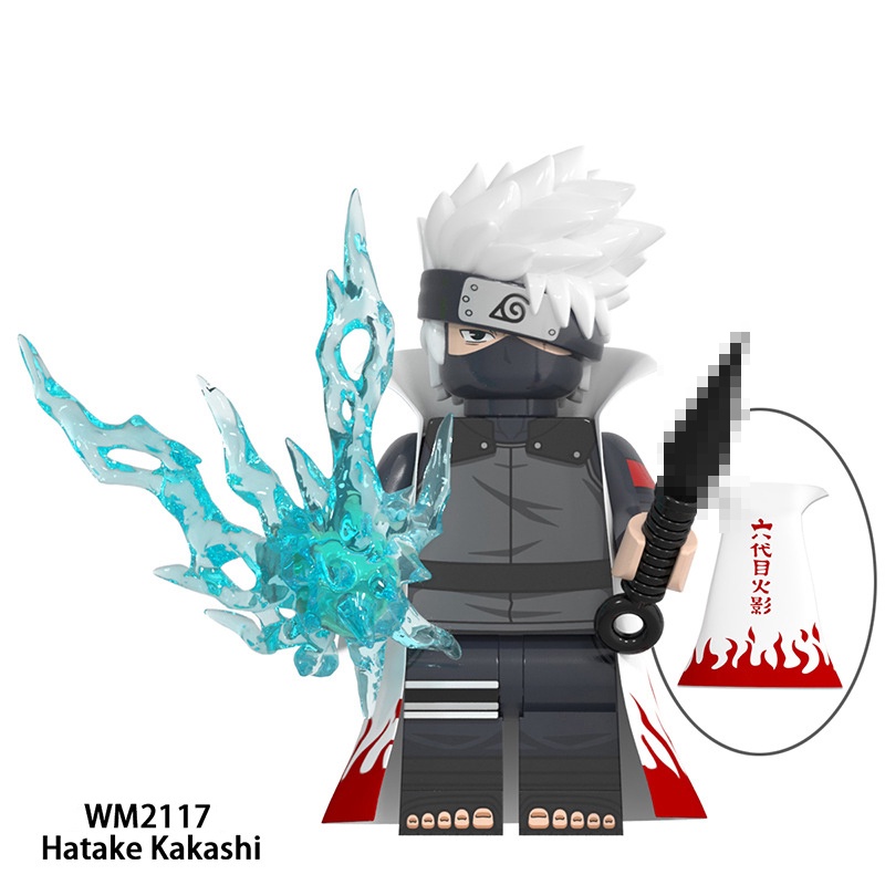 Naruto Anime Generasi Ke Empat Naruto Wave Feng Shuimen Uchiha Ban Sasuke Hatake Kakashi Figure Blok Bangunan Mainan