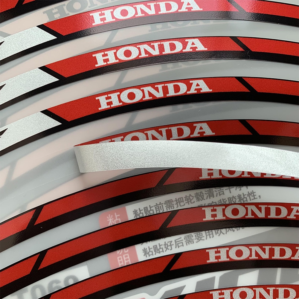 Stiker Roda Honda CB400F 17inchkhusus Roda Fishbone Sticker Modified Fuel Tank Cover Sticker Reflektif Stiker Kunci Ring Keyhole Waterproof Tabir Surya Decal