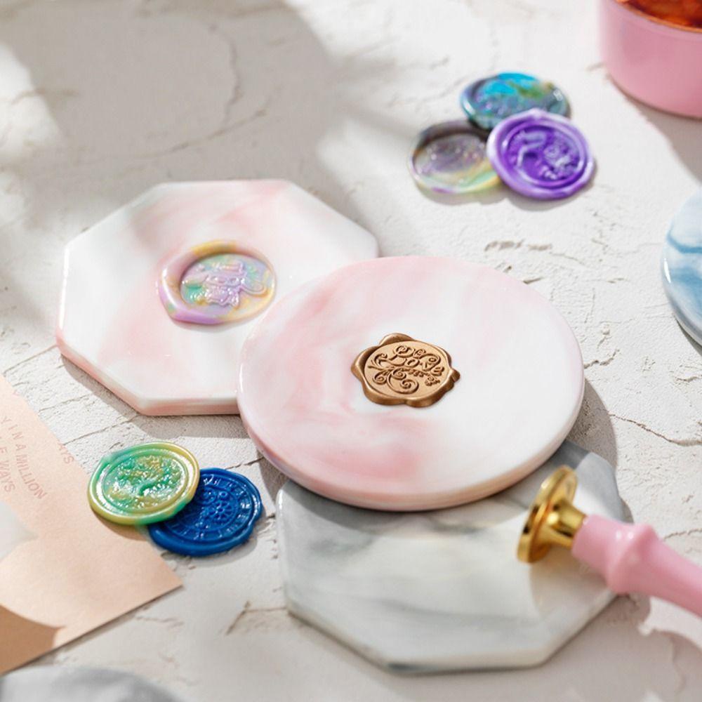 NICKOLAS1 Pad Segel Cat Api Kreatif Melamun DIY Scrapbooking Cantik Akun Tangan Marble Coaster Demoulding Base Plate