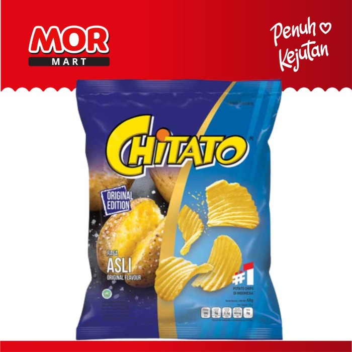 

CHITATO Original Keripik Kentang Snack Cemilan Asin Potato Chips 68 gr