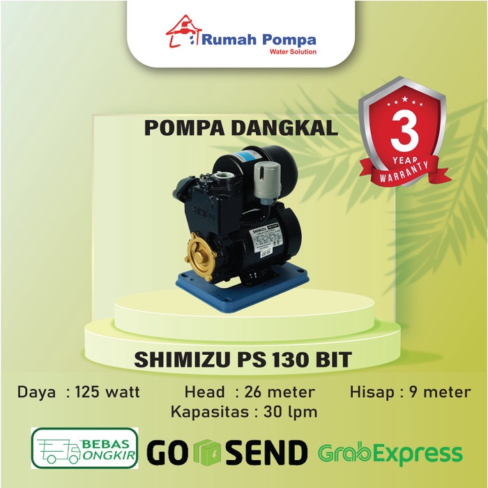 POMPA AIR SHIMIZU PS-130 BIT PALEMBANG