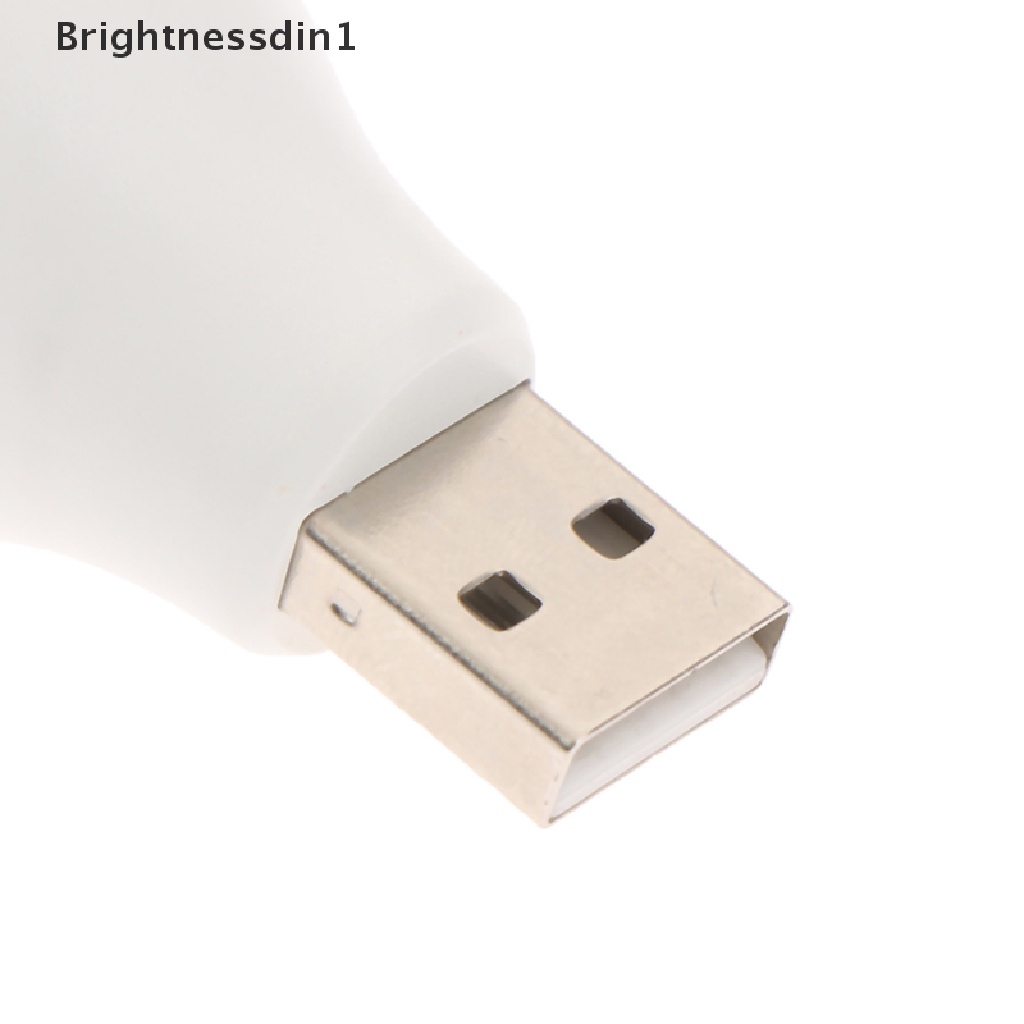 [Brightnessdin1] Usb Lampu Malam Lampu LED Mini Portable Laptop Lighg Charging Lampu Baca Butik