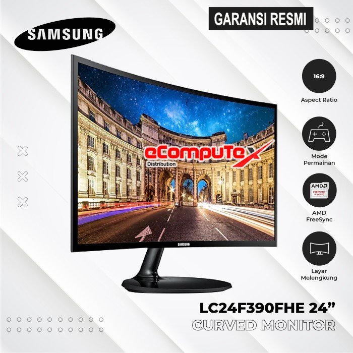 MONITOR SAMSUNG 24&quot; LS24R350 / LS 24R350 24 INCH 75Hz IPS FHD HDMI LED - GARANSI RESMI