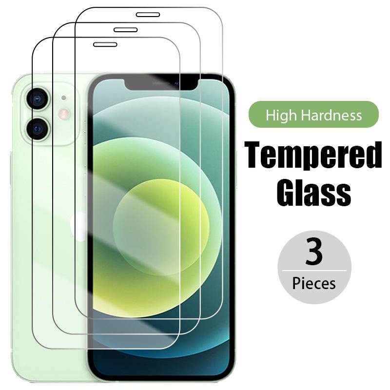 3pcs Tempered Glass Untuk Iphone14 13 12 11 Pro MAX Plus Mini Pelindung Layar Untuk iPhone X XS MAX XR 78 6 6S Plus SE 2022 2020 14Plus 13Mini 12Mini Kaca