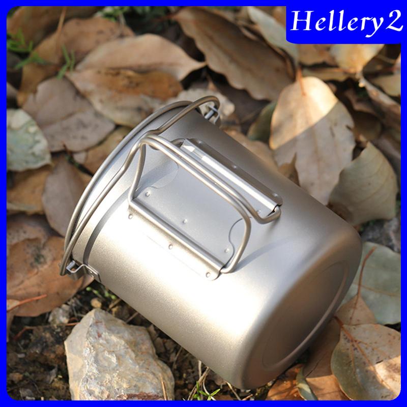 [Hellery2] Mug Cangkir Kopi Titanium Portable Pot Outdoor Cooking Camping