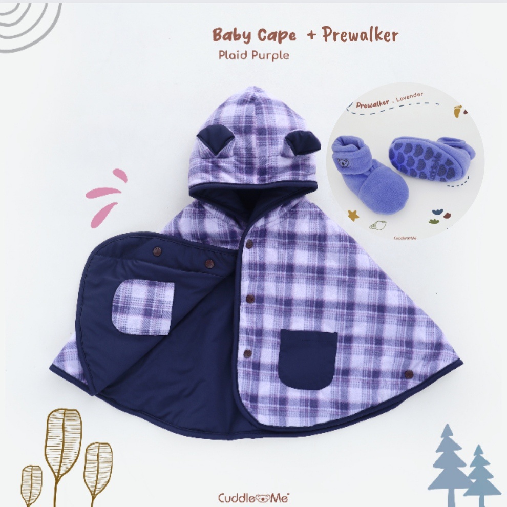 SET KADO PAKET BUNDLING BABYCAPE SEPATU PREWALKER CUDDLEME