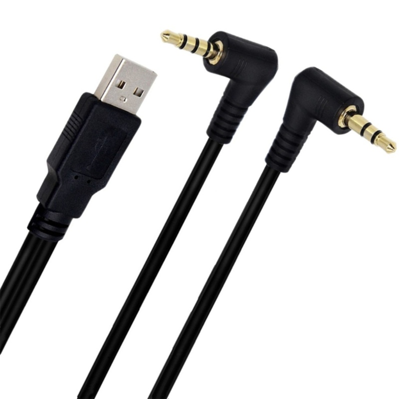 Zzz Jack AUX 35mm Male to Usb2 0kabel Charge Male Ke Kabel Adaptor USB