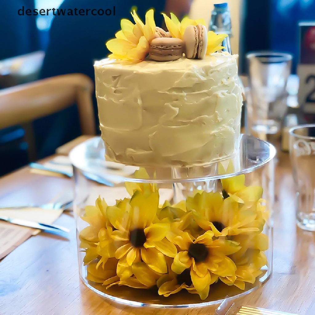 Deid 15 cm Tren Baru Akrilik Bening Dapat Diisi Kue Stand Cake Tillers Dekorasi Untuk Alat Panggang Kue Dekorasi Aksesoris Martijn