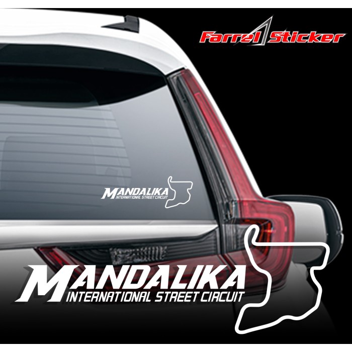 Stiker Sirkuit Mandalika Sticker Circuit Mandalika - Putih, 15cm