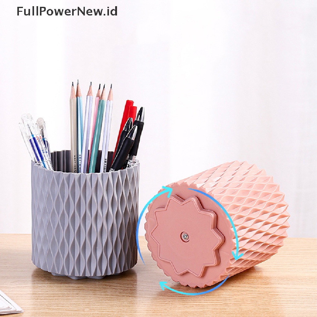 Power Kotak Penyimpanan Kuas Desktop Organizer Multi Fungsi Tempat Pulpen Penyimpanan Kosmetik ID