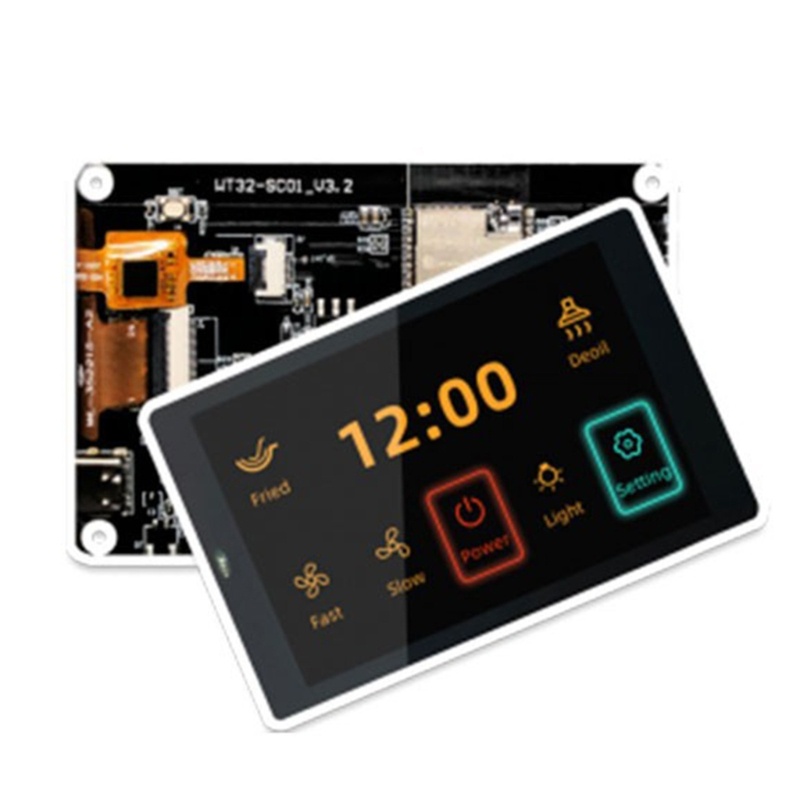 Zzz 35inch WT32-SC01 ESP32 Modul Layar LCD 320x480 Serial Port Display Wifi Bluetooth-Kompatibel 4MB SPI Flash 8MB P