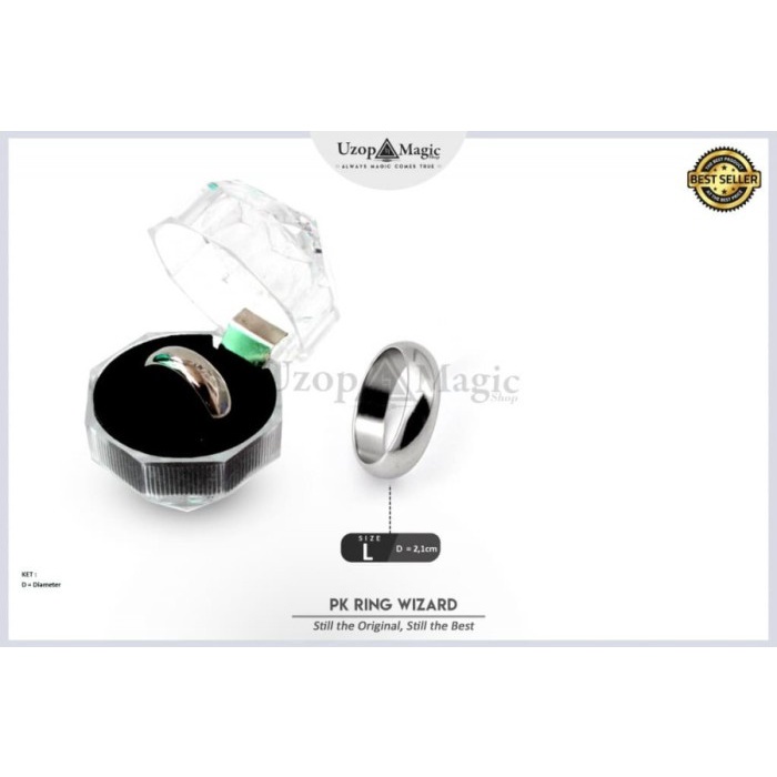RK Cincin sulap pk ring wizard - alat sulap - cincin magnet