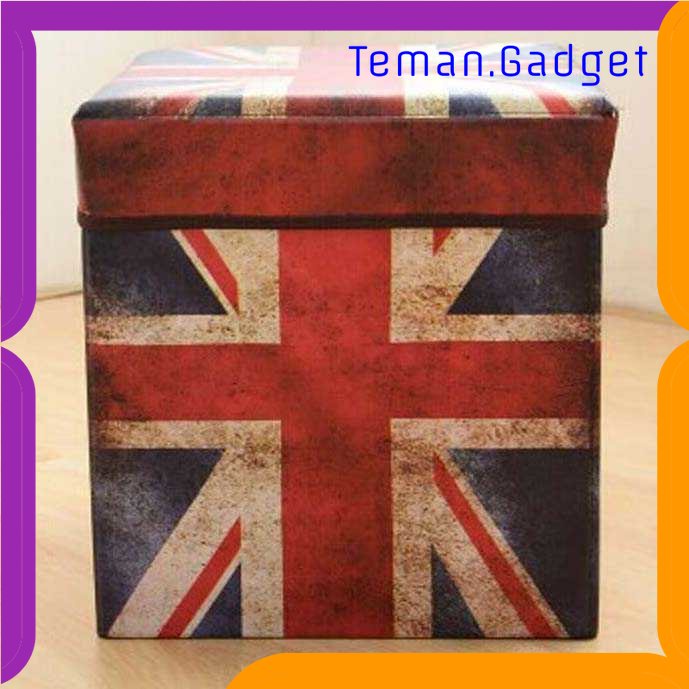 TG - KTK Monokweepjy Bangku Kotak Penyimpanan Barang Model Vintage 30x30x30cm - CI105