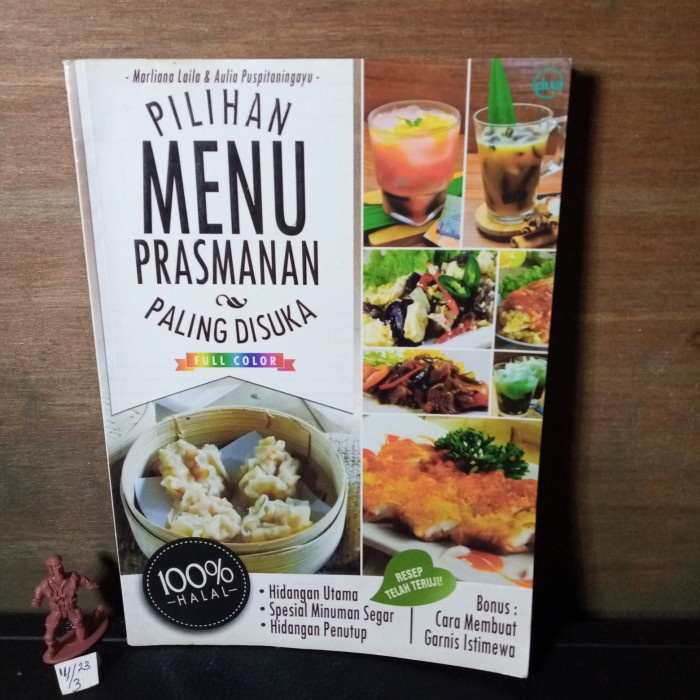 buku resep masakan pilihan menu prasmanan paling disukai berwarna 100