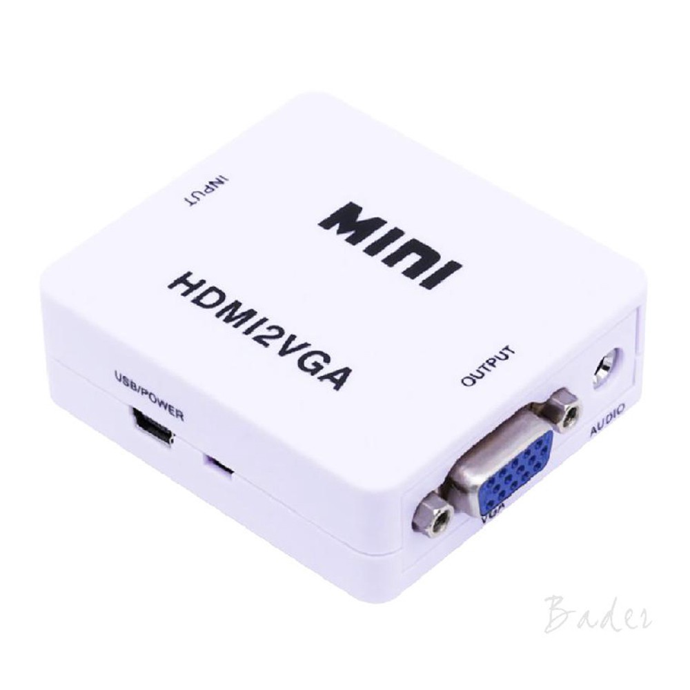 HDMI2VGA Converter HDMI To VGA Mini Adapter HD Video 1080P