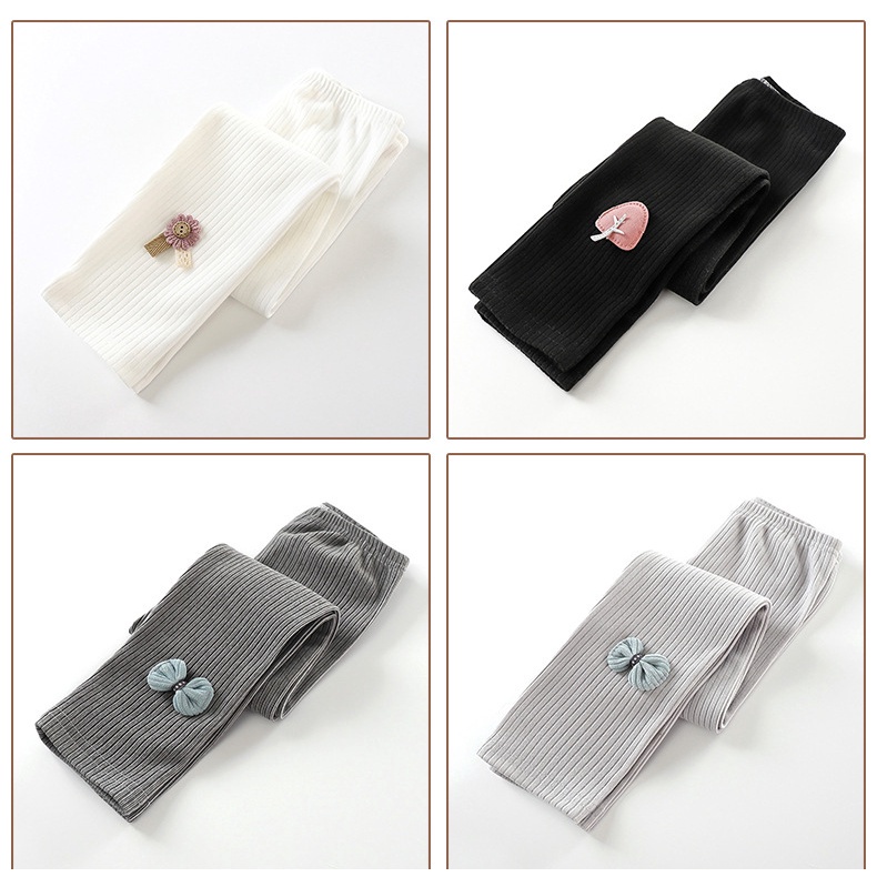 BOBOHO - LEGGING ANAK PEREMPUAN VERSI KOREA BARU BAHAN BELUDRU MOTIF LUCU IMPORT