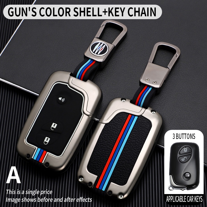 Zinc Alloy 3kancing Case Kunci Mobil Untuk BYD S6 F3 L3 M6 F0 G3 S7 E6 G3R Cover Shell Aksesoris Gantungan Kunci Mobil-Styling