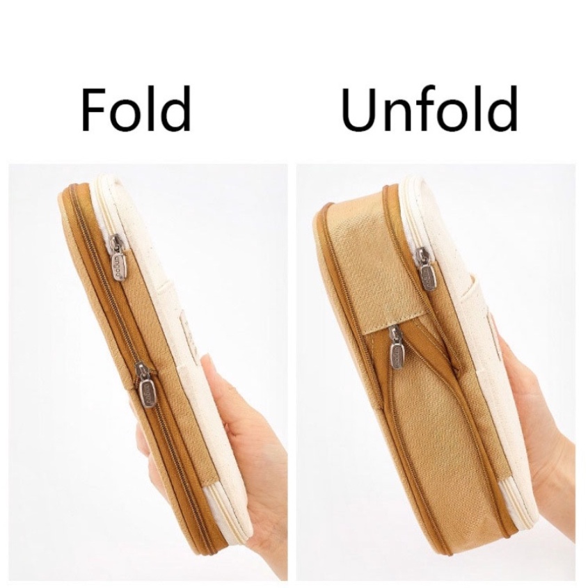 R.B.C Kawaii Pencil Cases Large Capacity Pencil Bag Pouch Holder Box for Girls Office Student Stationery Organizer School Supplies warna acak