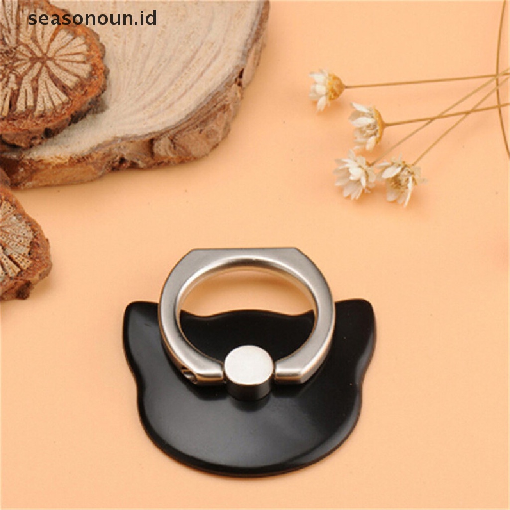 Tempat Kucing Seasonoun Animal360° Ring Stand Finger Untuk Handphone Smart Phone.