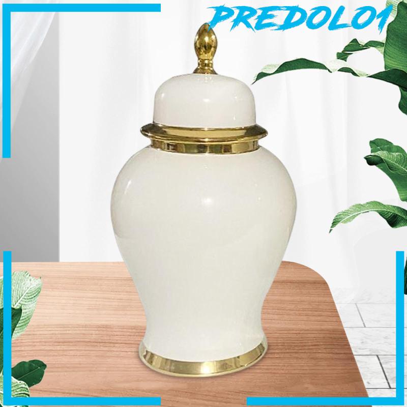 [Predolo1] Ceramic Ginger Jar Storage Tank Vas Keramik Untuk Rak Dekorasi Pernikahan