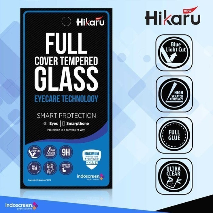 Hikaru Tempered Glass BLC Samsung A7 2018/A70 2019/A71/A80/A90/J4 Plus